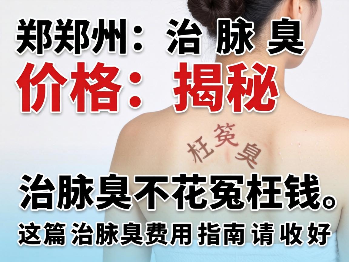 郑州治腋臭价格揭秘，治腋臭不花冤枉钱，这篇治腋臭费用指南请收好