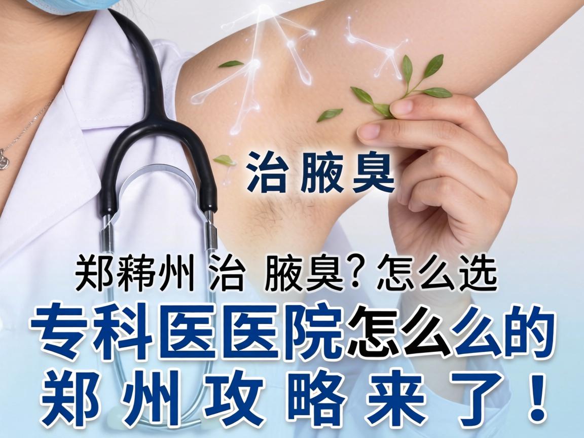 郑州治腋臭，专科医院怎么选？治腋臭的郑州攻略来了！