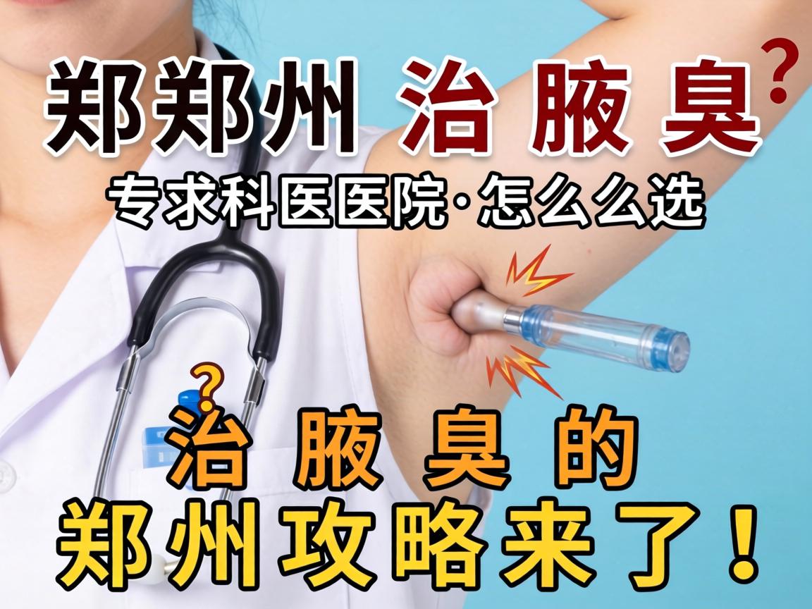 郑州治腋臭，专科医院怎么选？治腋臭的郑州攻略来了！