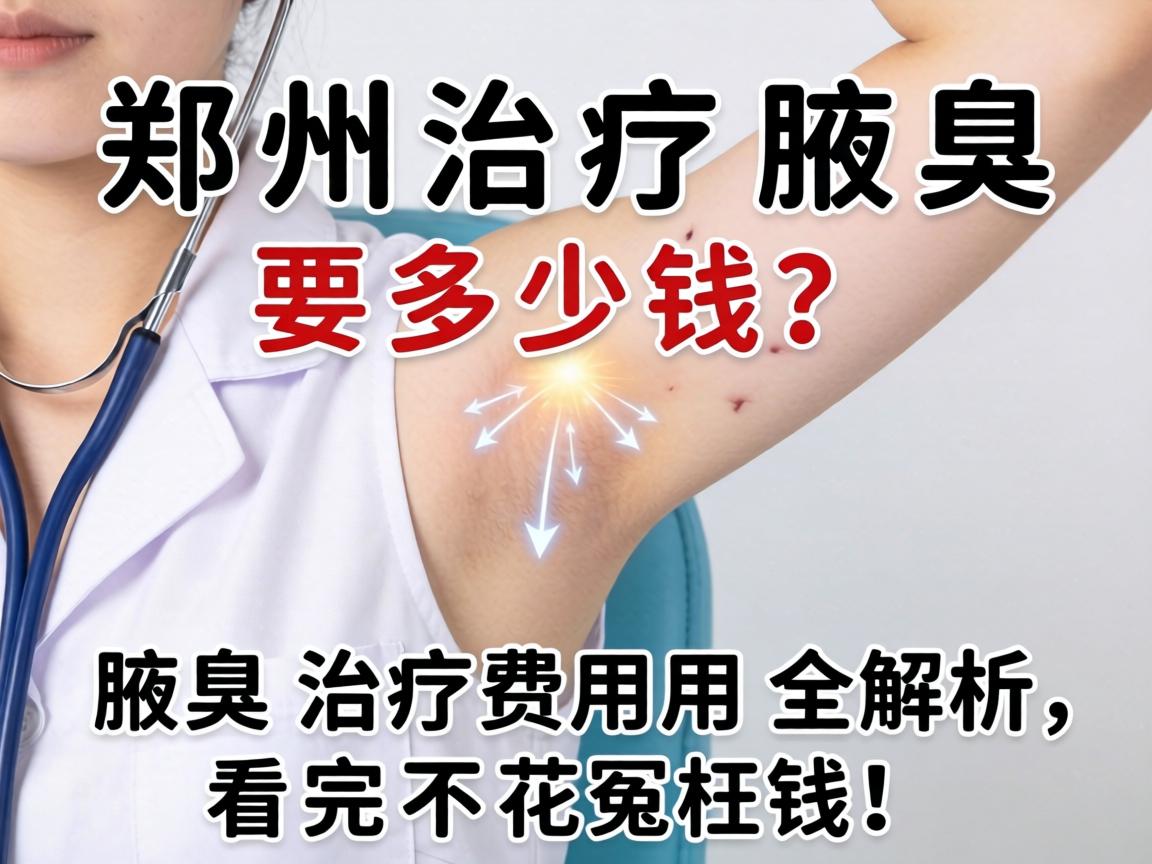 郑州治疗腋臭要多少钱？腋臭治疗费用全解析，看完不花冤枉钱！