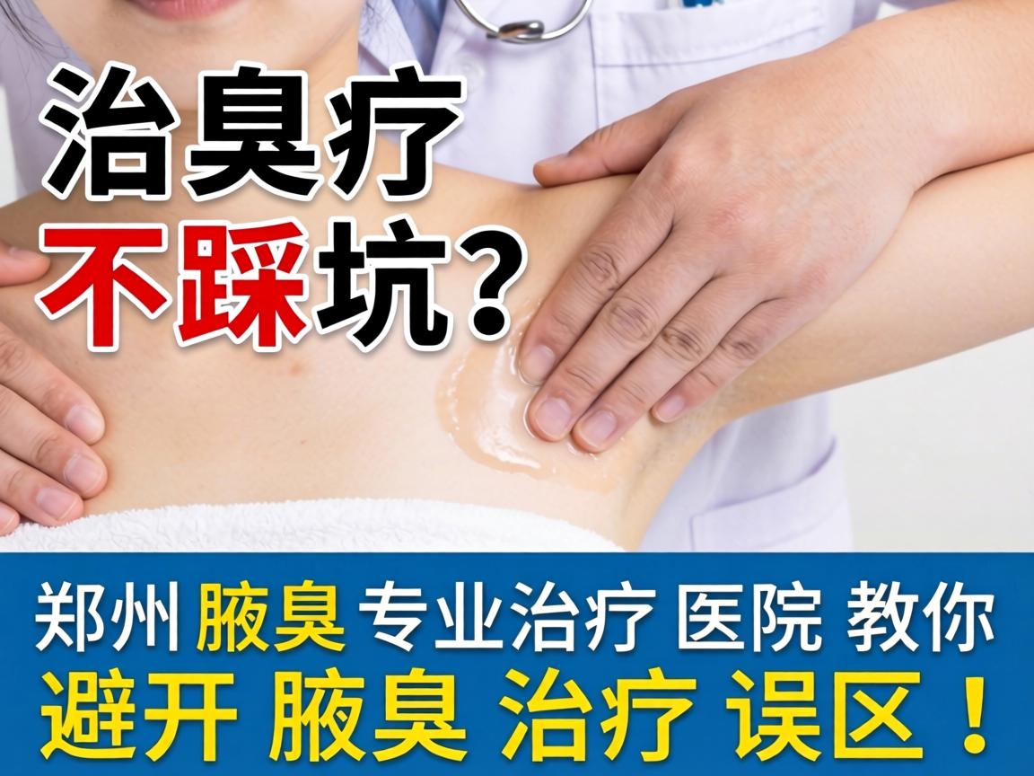 腋臭治疗不踩坑？郑州腋臭专业治疗医院教你避开腋臭治疗误区！