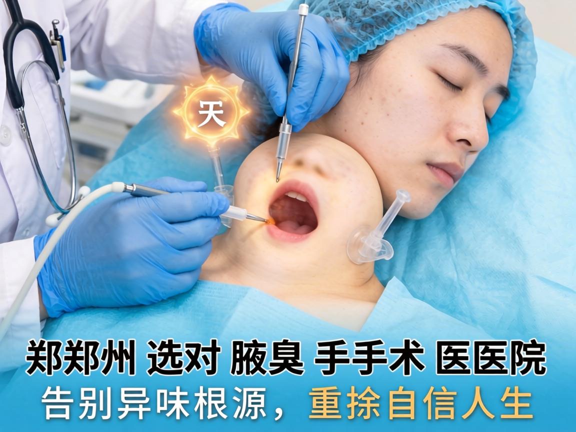在郑州选对腋臭手术医院，告别异味根源，重拾自信人生