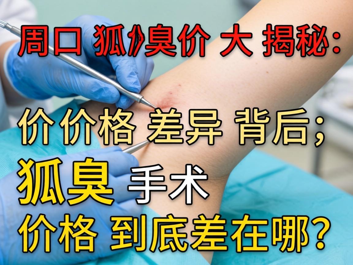 周口狐臭手术价格大揭秘，价格差异背后，狐臭手术价格到底差在哪？