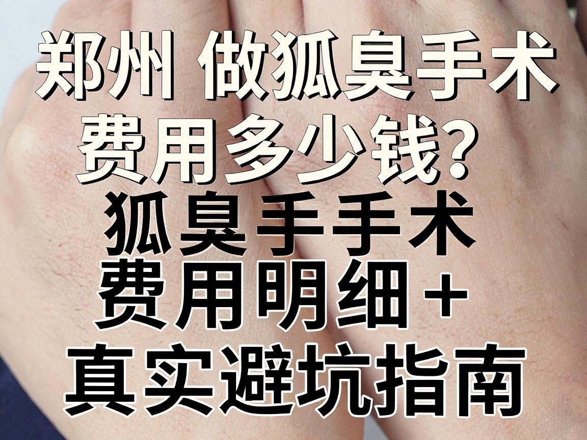 郑州做狐臭手术费用多少钱?狐臭手术费用明细+真实避坑指南 郑州做狐臭手术费用多少钱?狐臭手术费用明细+真实避坑指南