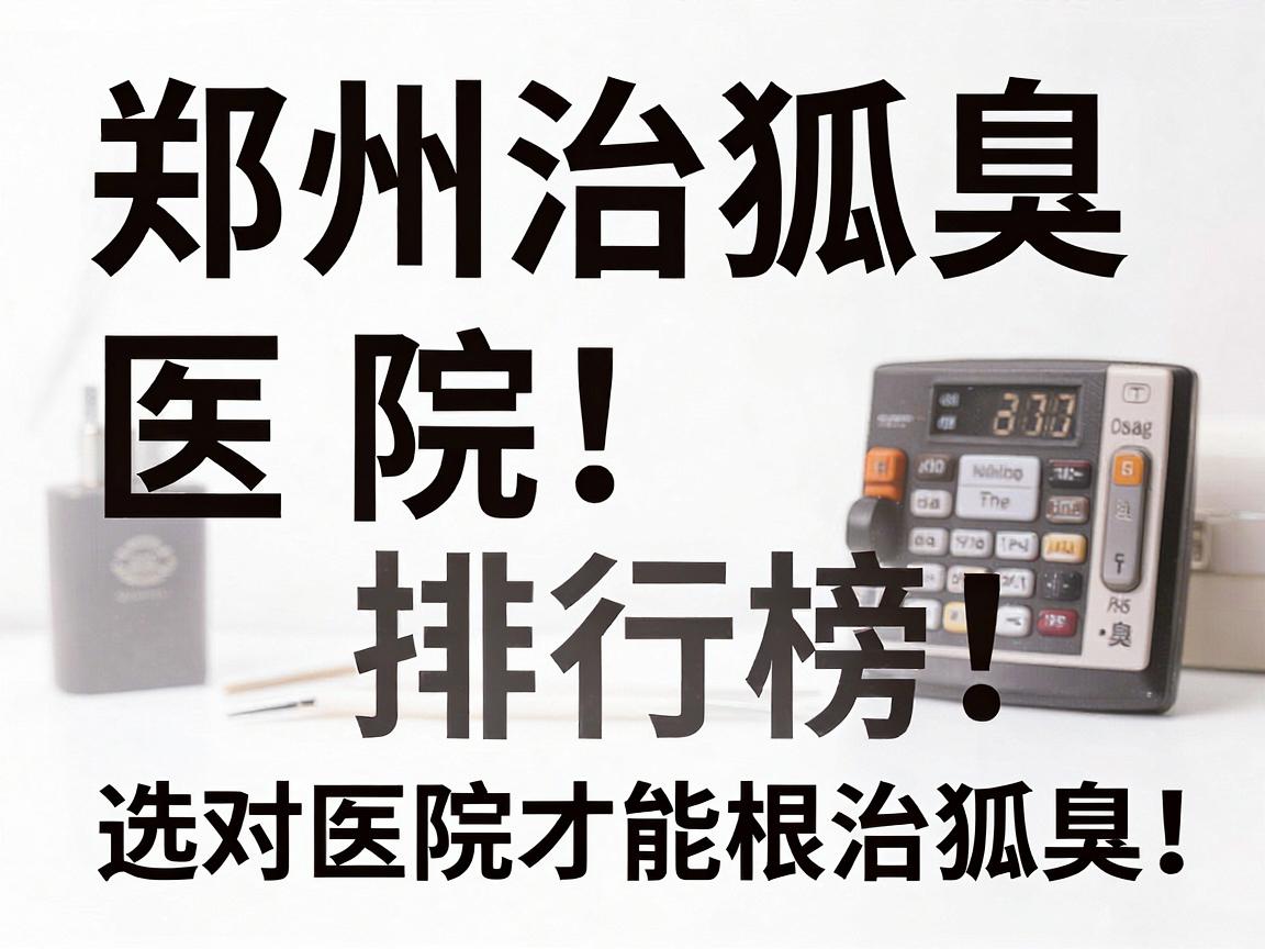 郑州治狐臭医院排行榜，选对医院才能根治狐臭，这份郑州治狐臭医院榜单别错过