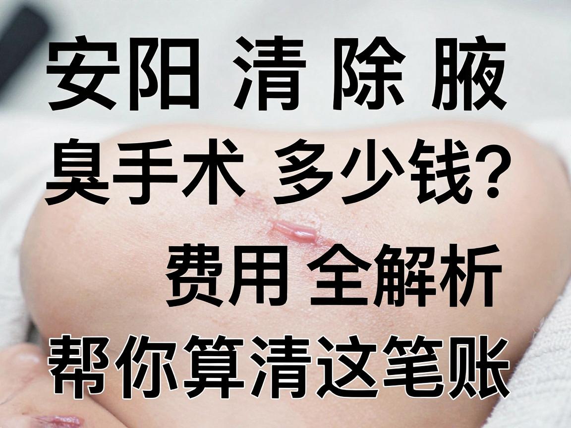 安阳清除腋臭手术多少钱？费用明细全解析，帮你算清这笔账