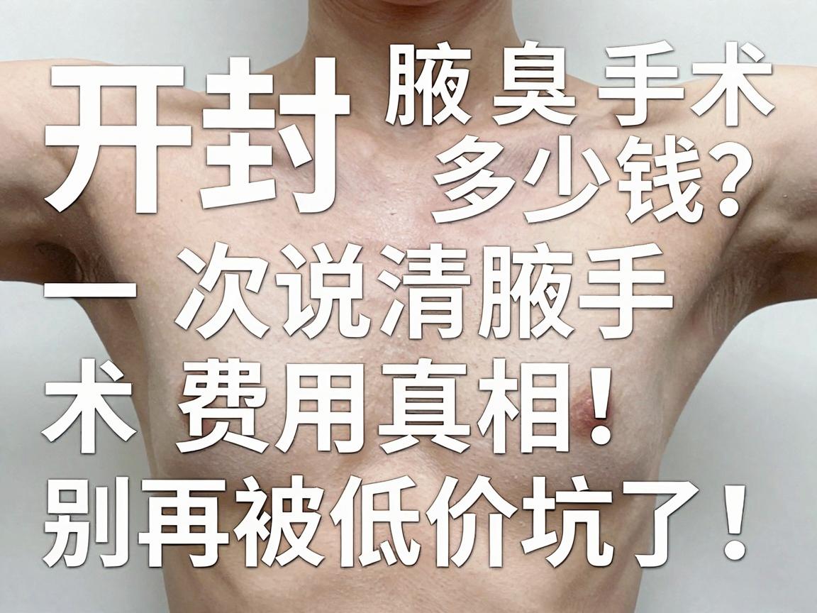 开封腋臭手术多少钱？一次说清腋臭手术费用真相，别再被低价坑了！