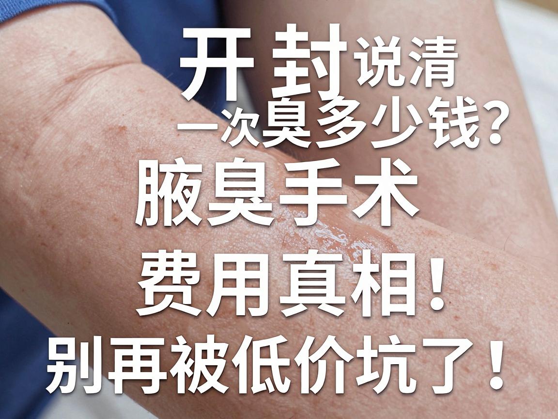 开封腋臭手术多少钱？一次说清腋臭手术费用真相，别再被低价坑了！