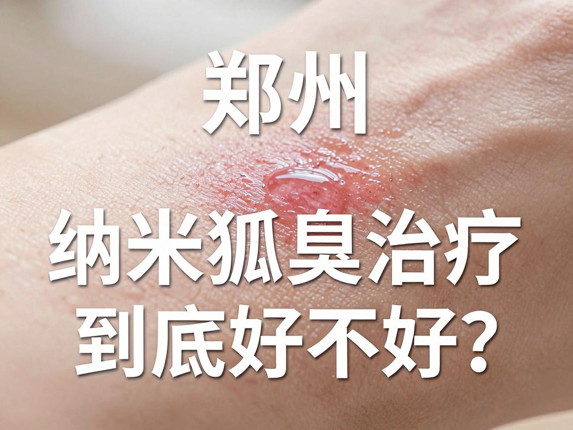 郑州纳米治疗狐臭医院怎么选？纳米狐臭治疗到底好不好？一文讲透！