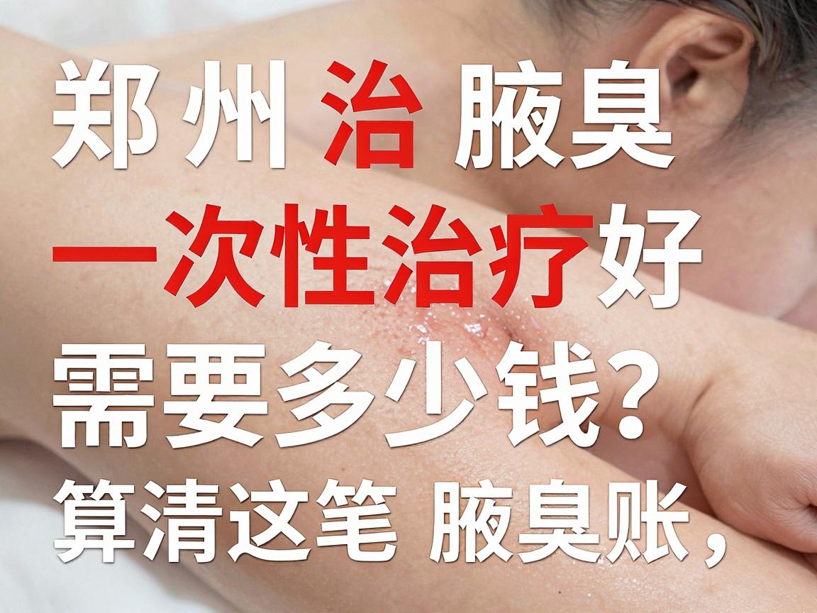 郑州治腋臭一次性治疗好需要多少钱？算清这笔腋臭账，心里才有底