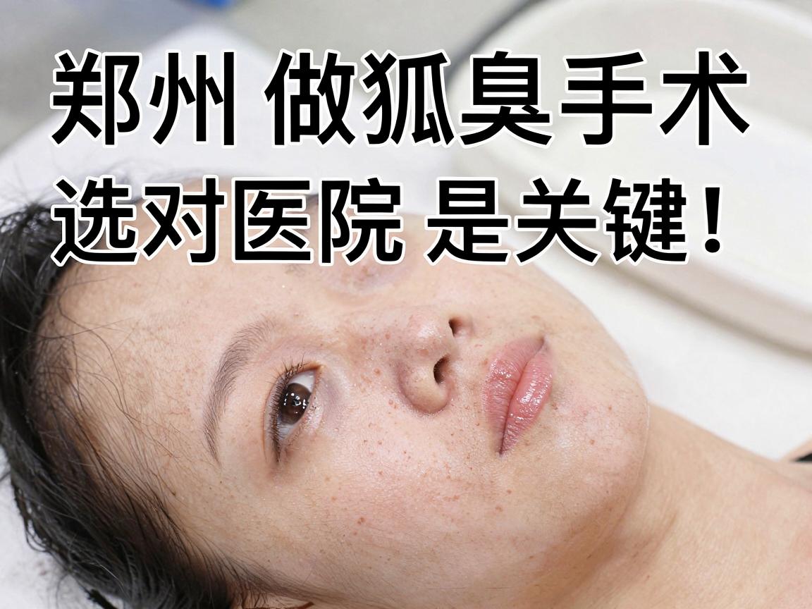 郑州做狐臭手术，选对医院是关键！这份郑州狐臭手术医院选择指南请收好