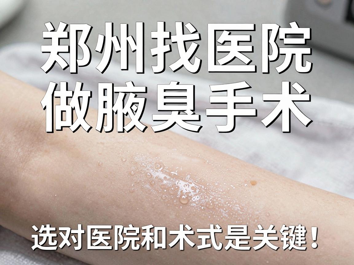 郑州找医院做腋臭手术，选对医院和术式是关键！这篇腋臭手术医院选择指南请收好