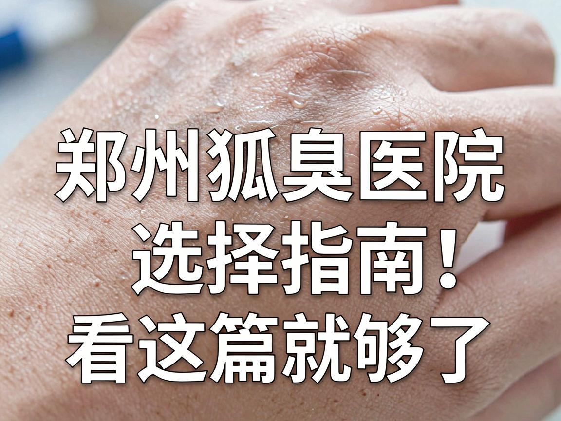 郑州狐臭医院哪家好？郑州狐臭医院选择指南，看这篇就够了