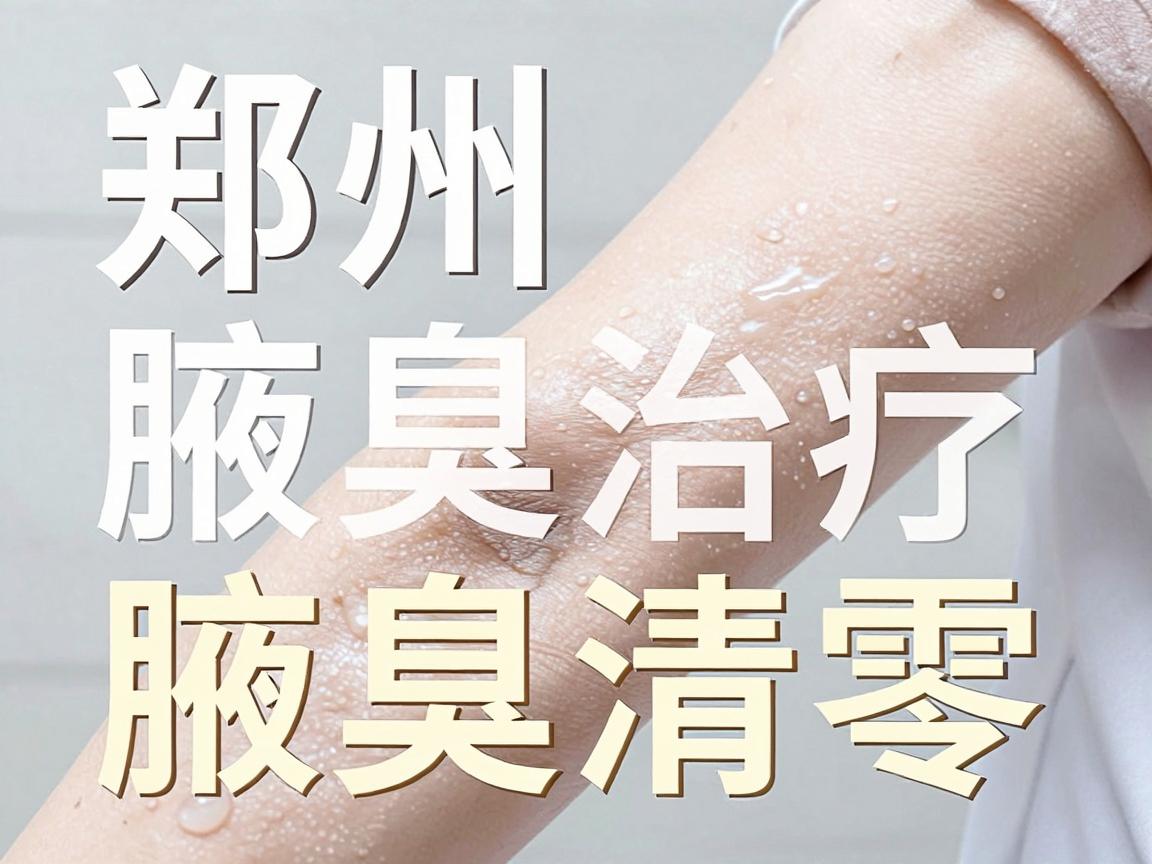 郑州腋臭治疗找哪家？揭秘专业医院如何实现腋臭清零