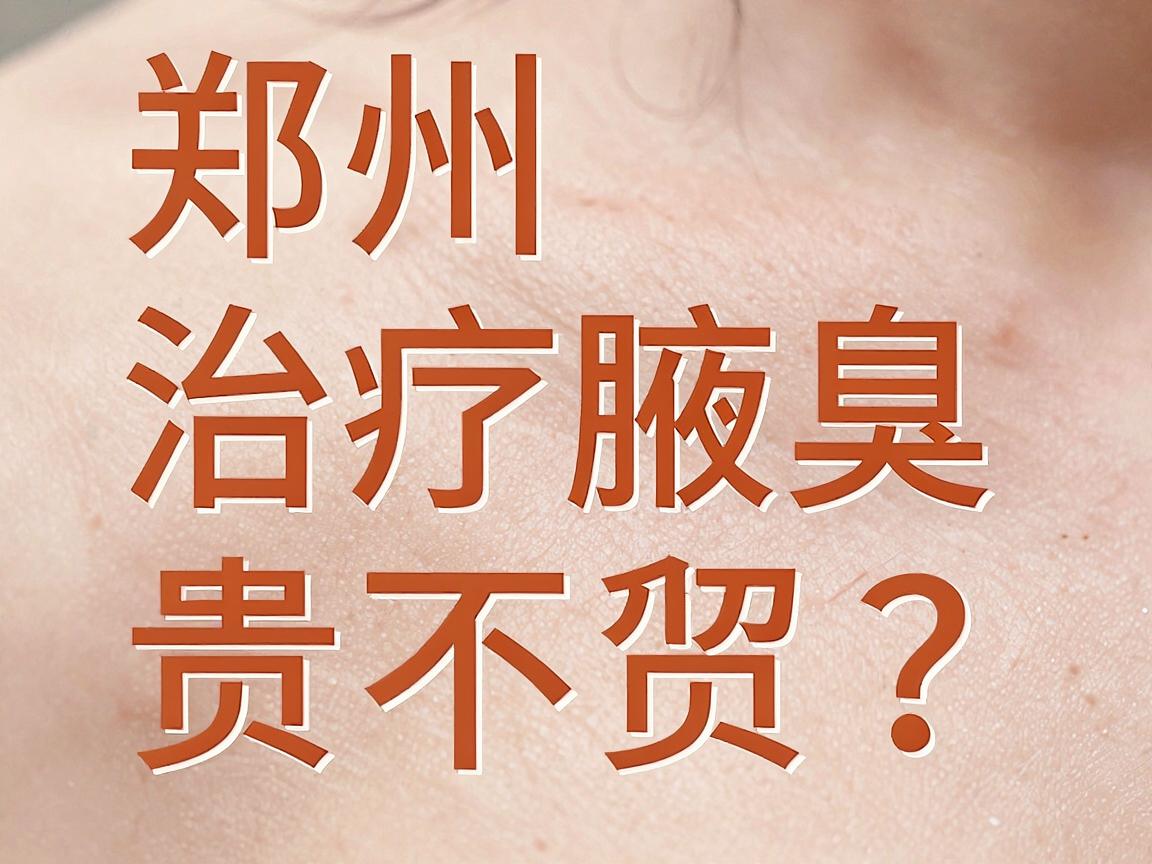 郑州治疗腋臭贵不贵？看完这篇郑州腋臭治疗费用解析，你就懂了