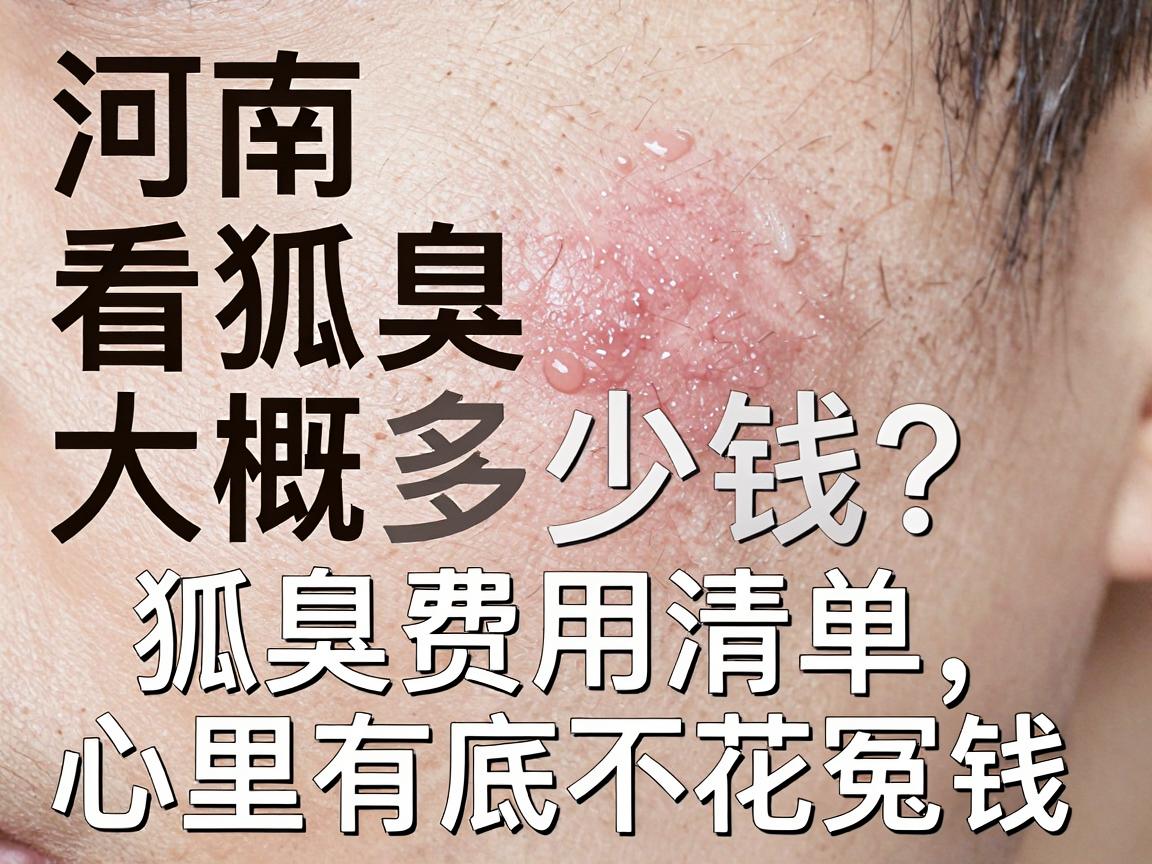 河南看狐臭大概多少钱？看完这篇狐臭费用清单，心里有底不花冤枉钱