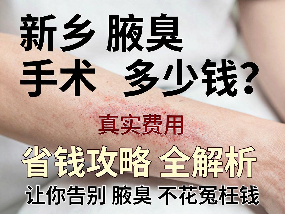 新乡腋臭手术多少钱？真实费用与省钱攻略全解析，让你告别腋臭不花冤枉钱