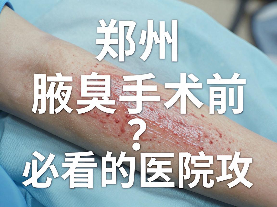 郑州腋臭手术医院怎么选？腋臭手术前必看的医院攻略