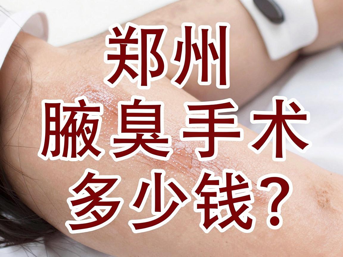 郑州腋臭手术多少钱？一文拆解腋臭手术价格背后的真相，帮你避开腋臭手术费用陷阱