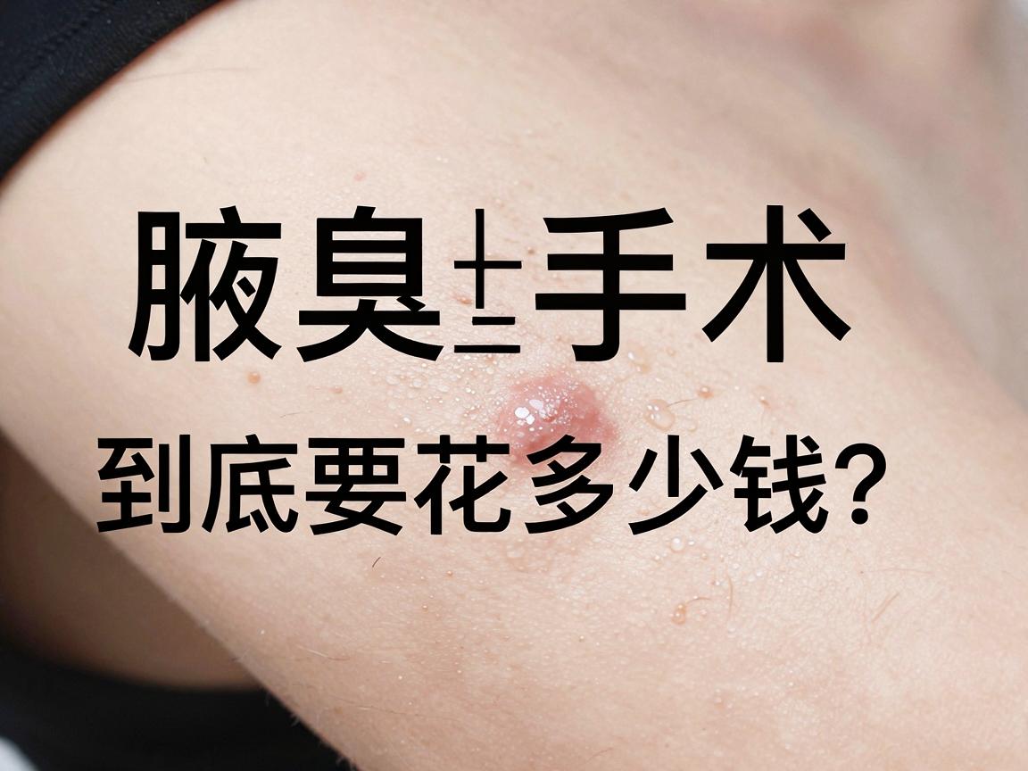 郑州狐臭手术治疗费用大揭秘，腋臭手术到底要花多少钱？