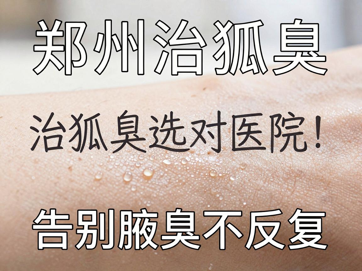 郑州治狐臭医院口碑网，治狐臭选对医院，告别腋臭不反复
