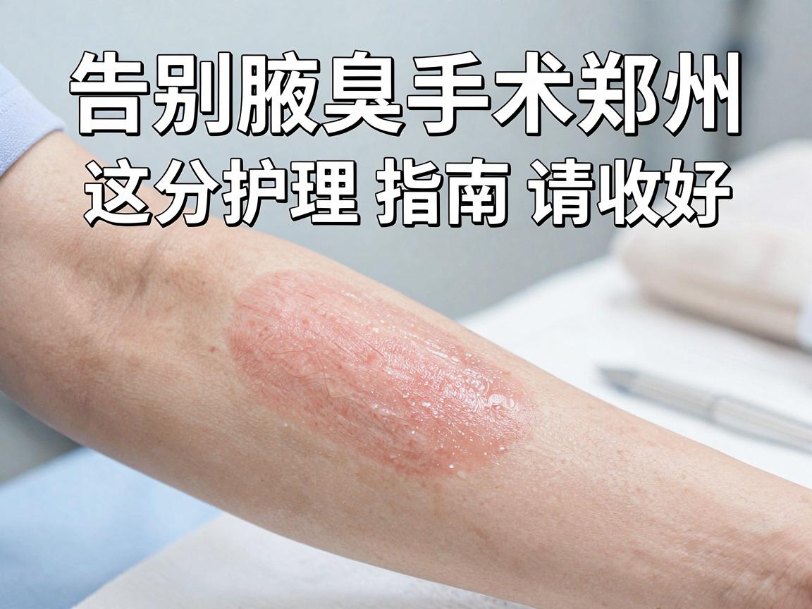 腋臭手术郑州，告别腋臭手术郑州，这份护理指南请收好