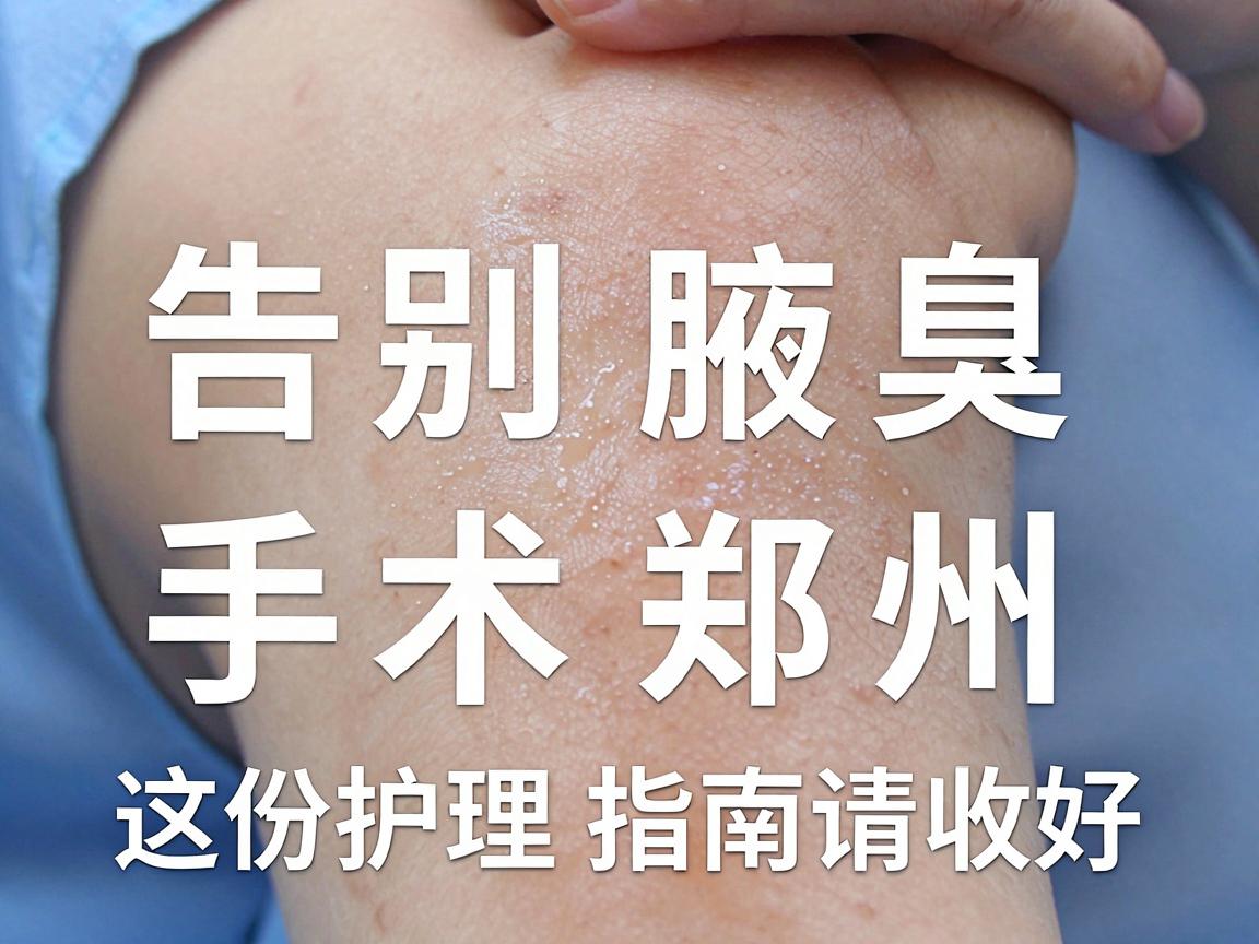 腋臭手术郑州，告别腋臭手术郑州，这份护理指南请收好