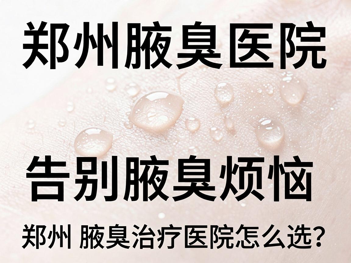 郑州腋臭医院排名，告别腋臭烦恼，郑州腋臭治疗医院怎么选？