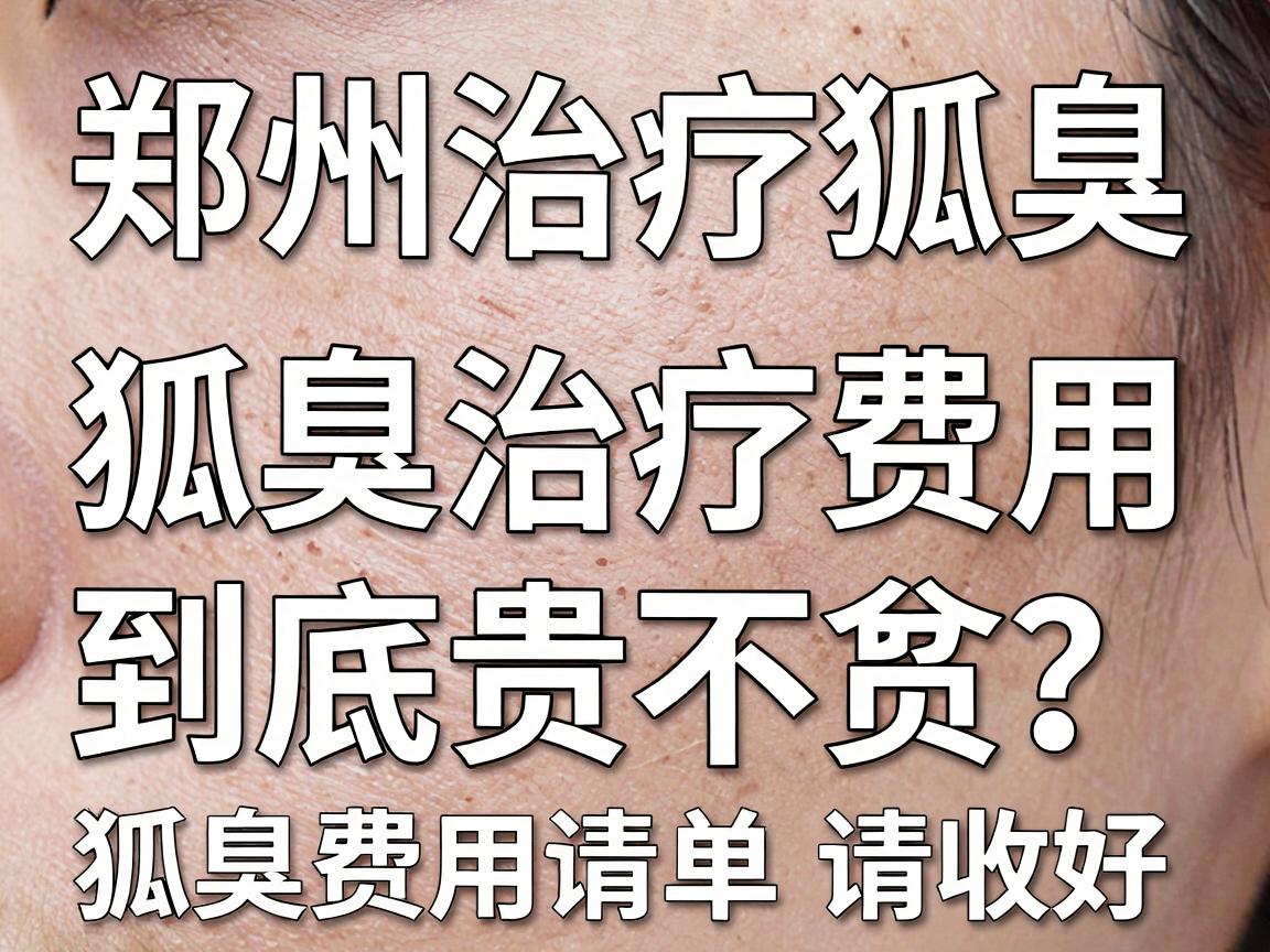 郑州治疗狐臭费用大揭秘，狐臭治疗费用到底贵不贵？这份狐臭费用清单请收好
