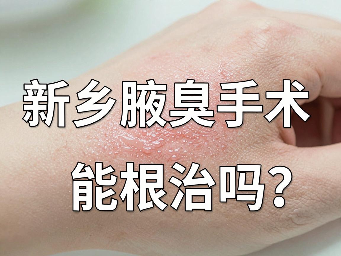 新乡腋臭手术，新乡腋臭手术能根治吗？手术前必看的三大核心真相