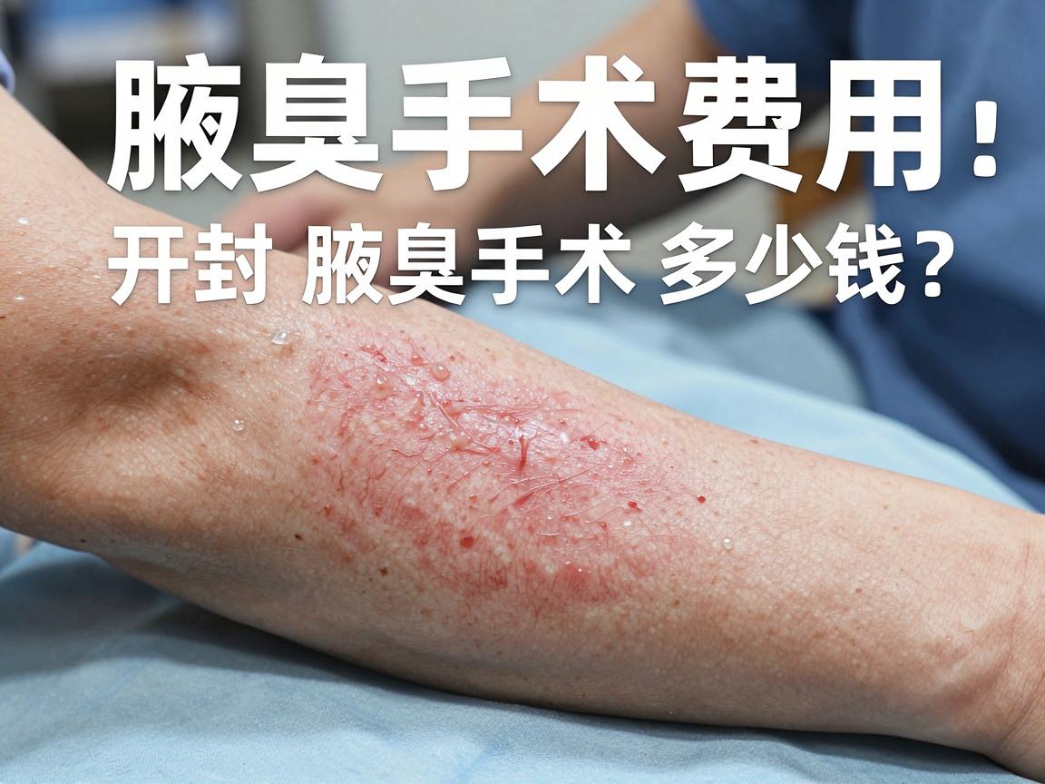 开封腋臭手术多少钱？全面解析腋臭手术费用，让你明明白白做手术