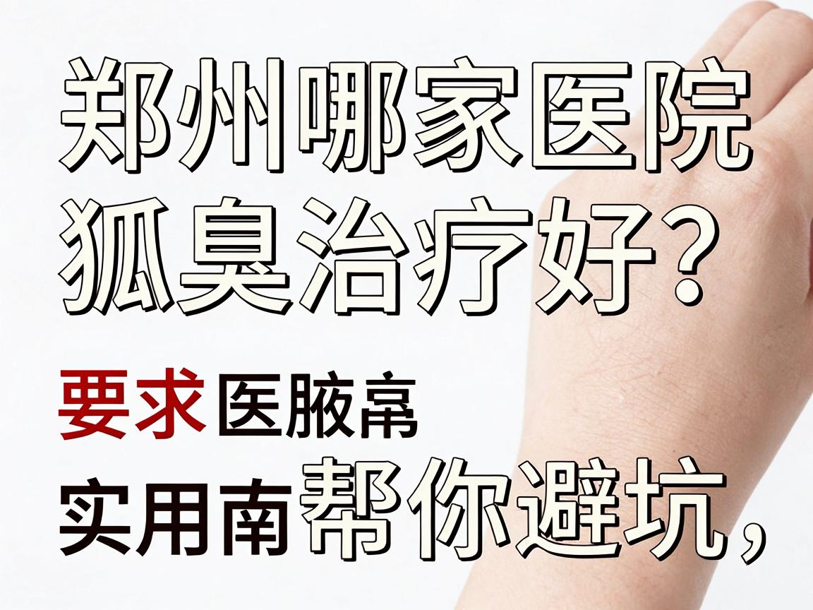郑州哪家医院狐臭治疗好？这份实用指南帮你避坑