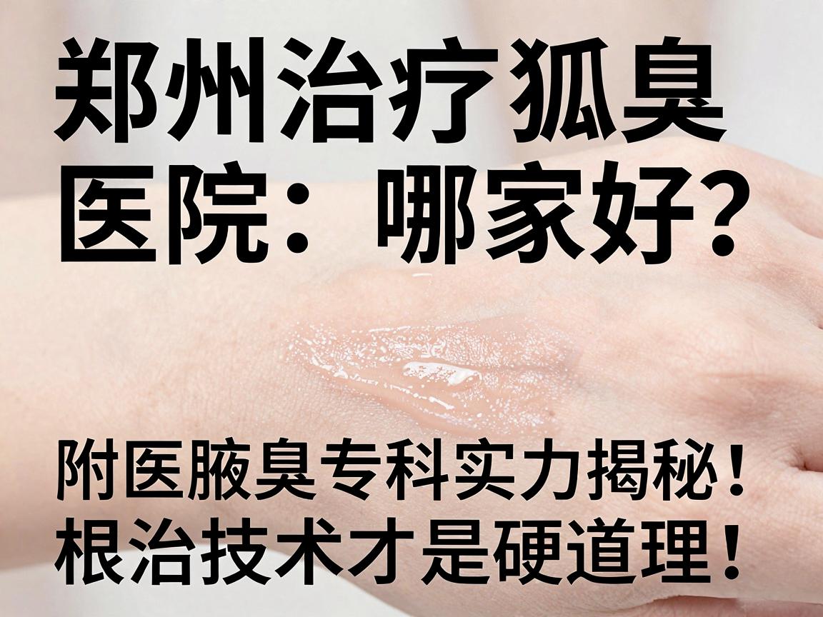 郑州治疗狐臭医院哪家好？附医腋臭专科实力揭秘，根治技术才是硬道理！