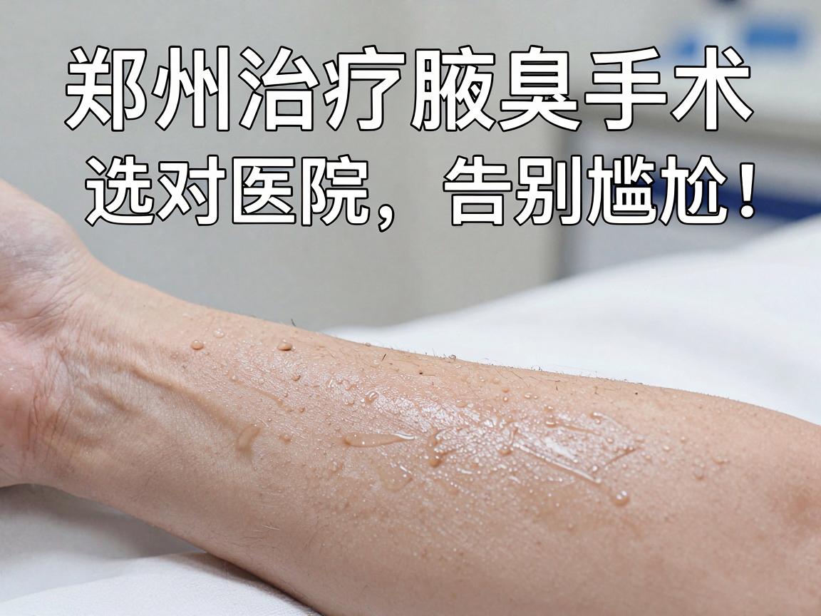 郑州治疗腋臭手术，选对医院，告别尴尬，郑州腋臭手术新选择