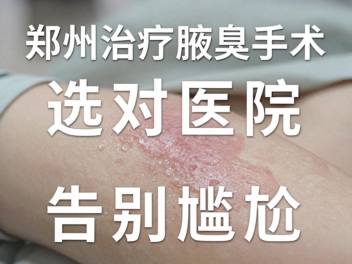 郑州治疗腋臭手术，选对医院，告别尴尬，郑州腋臭手术新选择