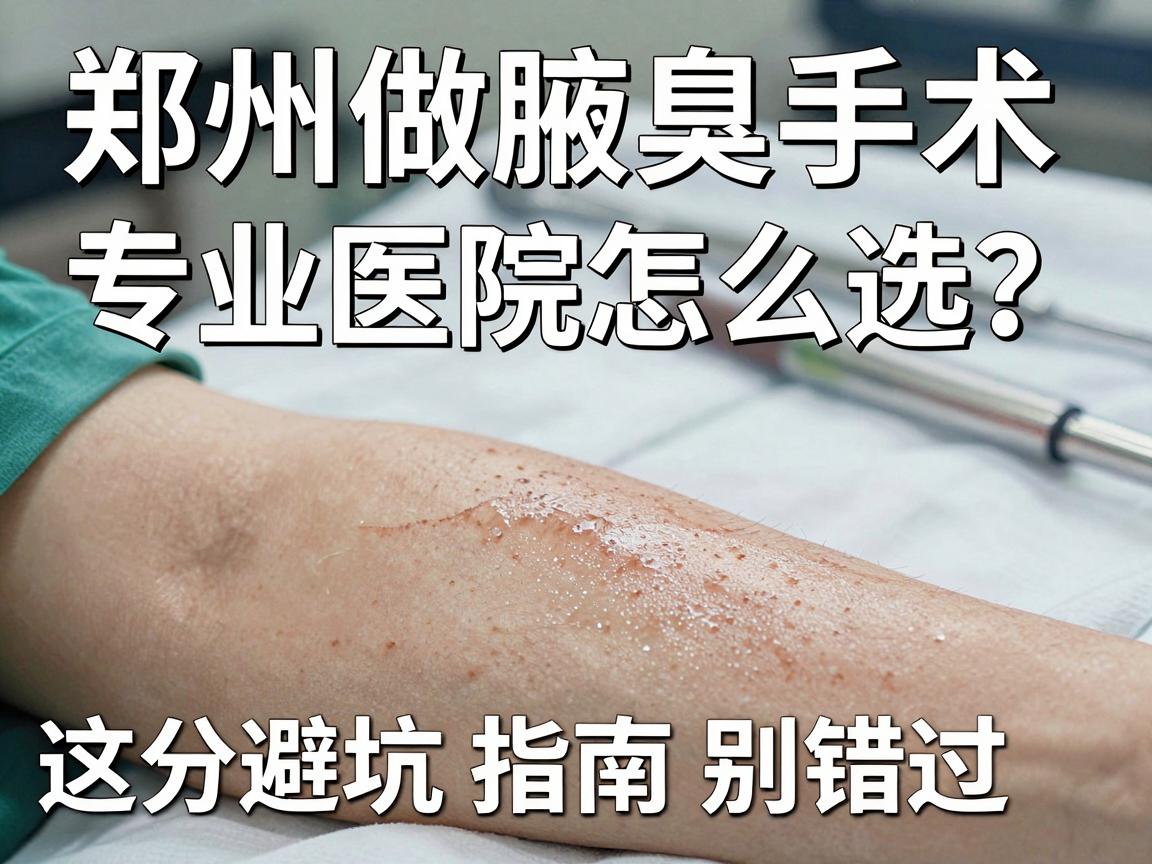 郑州做腋臭手术，专业医院怎么选？这份避坑指南别错过