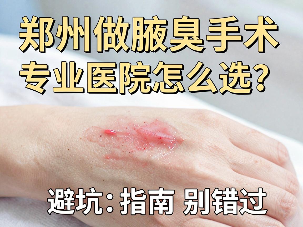 郑州做腋臭手术，专业医院怎么选？这份避坑指南别错过