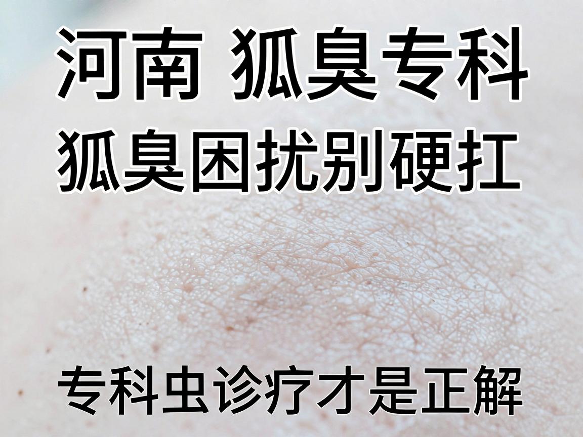 河南狐臭专科，狐臭困扰别硬扛，专科诊疗才是正解