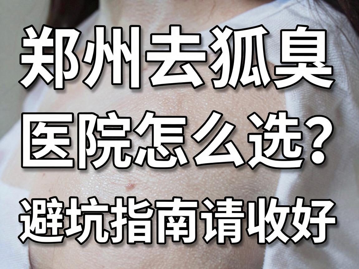 郑州去狐臭，医院怎么选？这份郑州腋臭医院避坑指南请收好