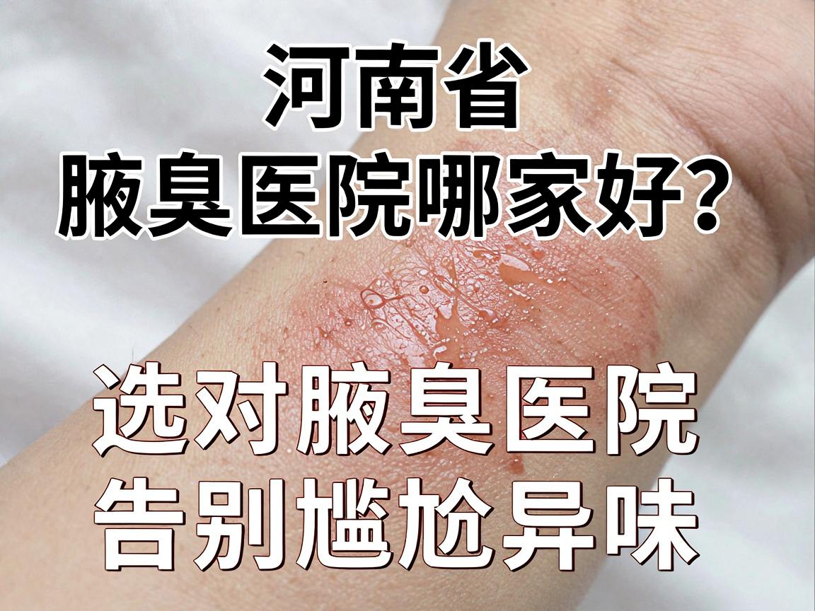 河南省腋臭医院哪家好？选对腋臭医院，告别尴尬异味