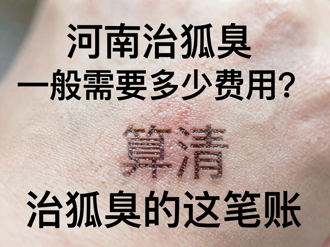 河南治狐臭一般需要多少费用？一篇文章帮你算清治狐臭的这笔账