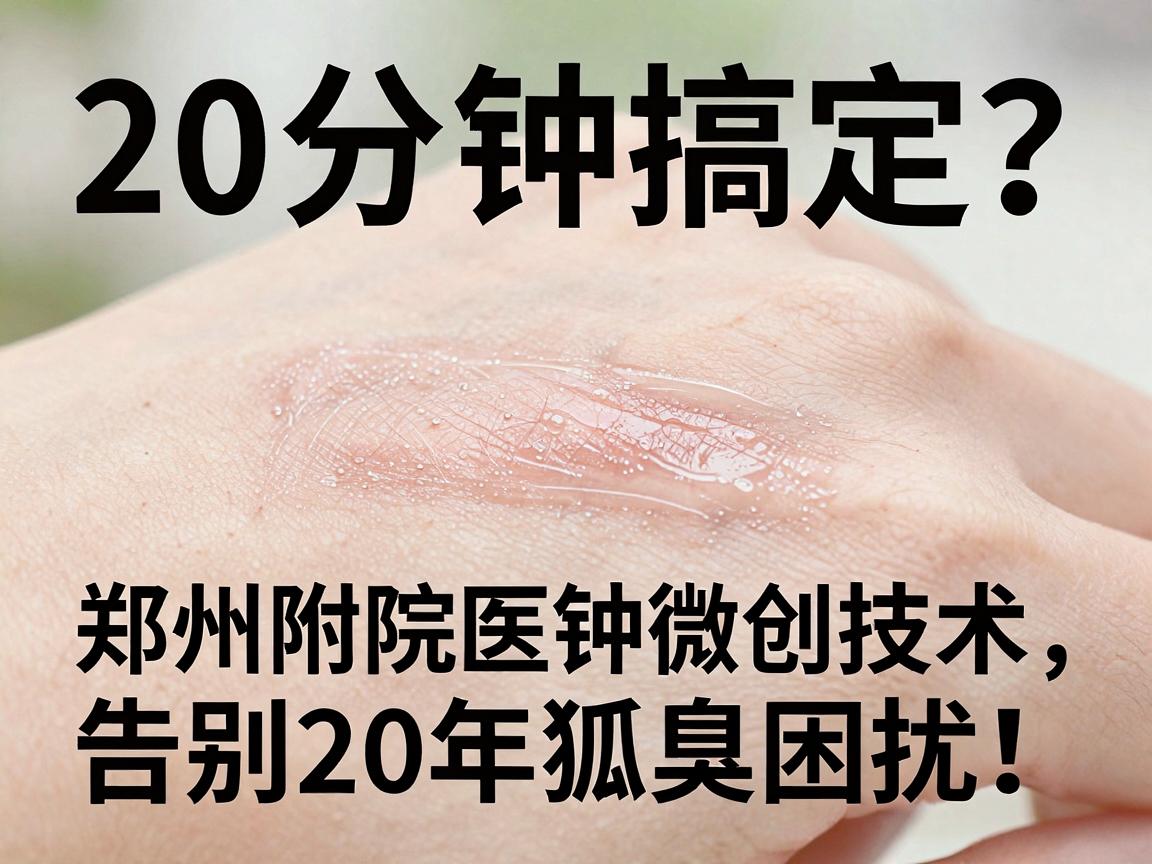 狐臭治疗20分钟搞定？郑州附医医院20分钟微创技术，告别20年狐臭困扰！