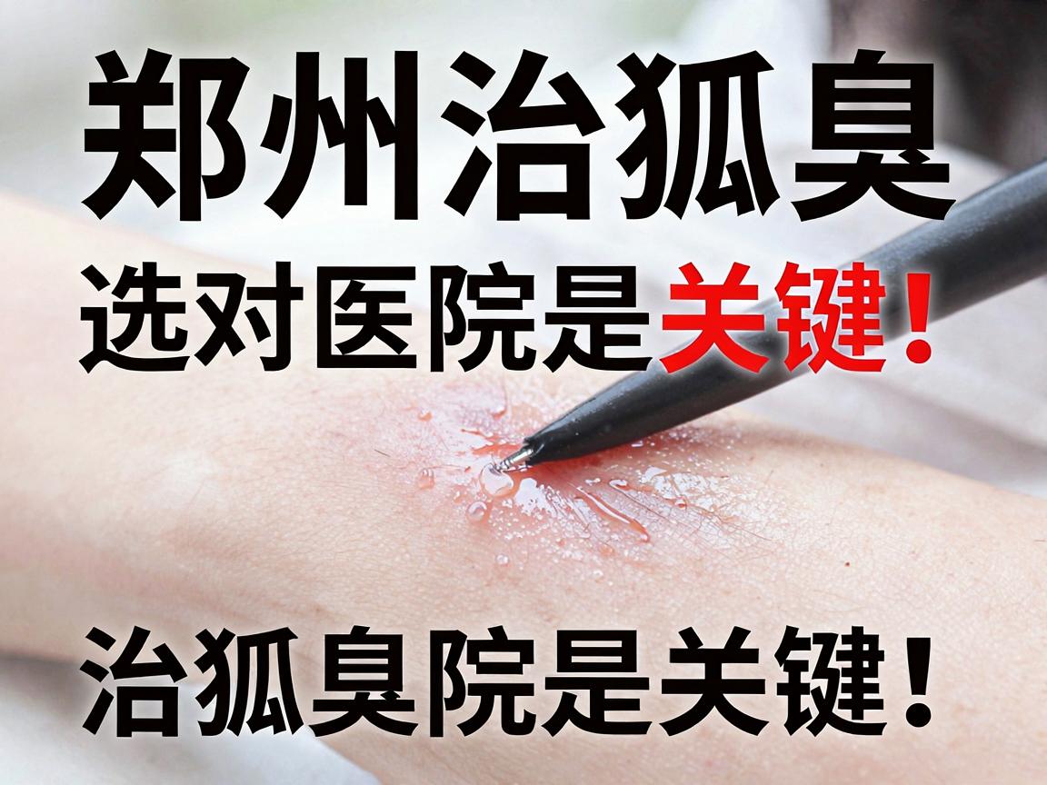郑州治狐臭，选对医院是关键！这家国立医院治狐臭真有绝活