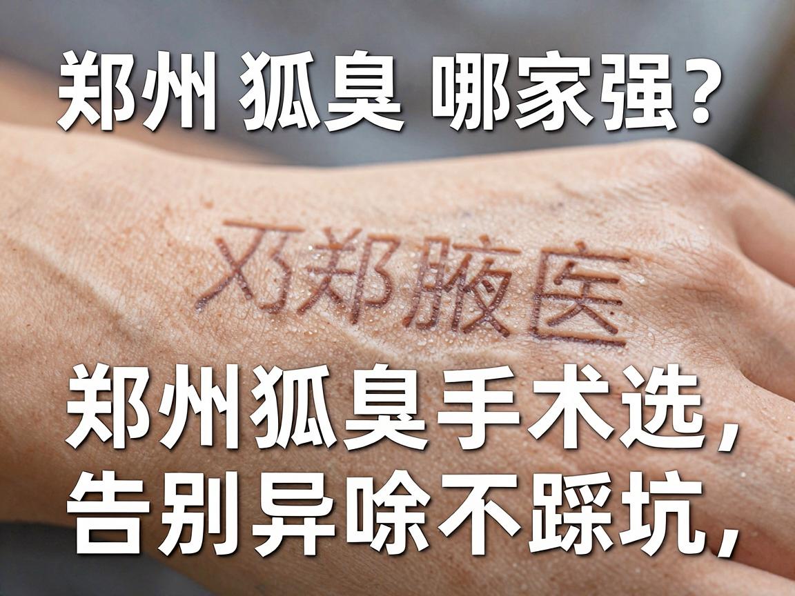郑州狐臭手术哪家强？郑州狐臭手术选对医院，告别异味不踩坑