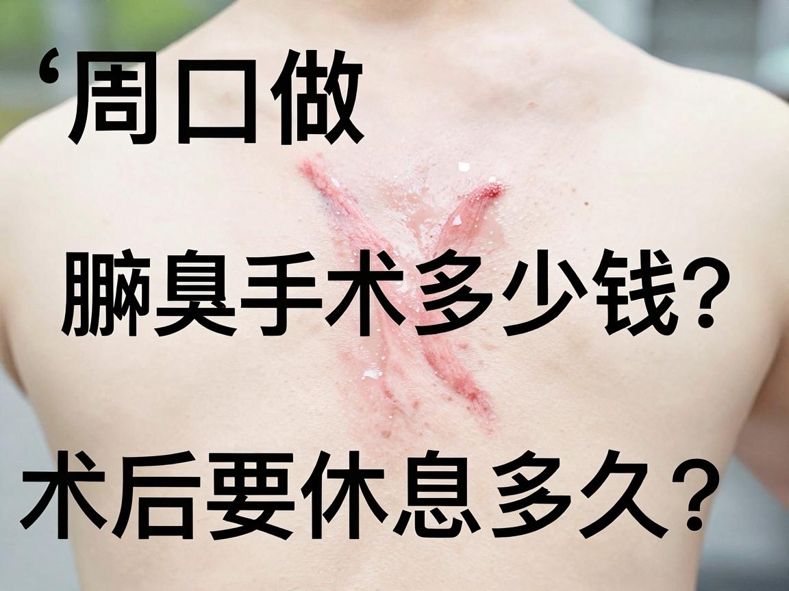 周口做腋臭手术多少钱？术后要休息多久？这篇攻略说透费用与恢复期