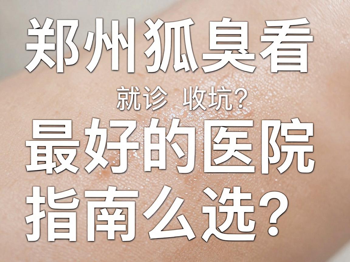 郑州看狐臭最好的医院怎么选？这份郑州狐臭就诊避坑指南请收好
