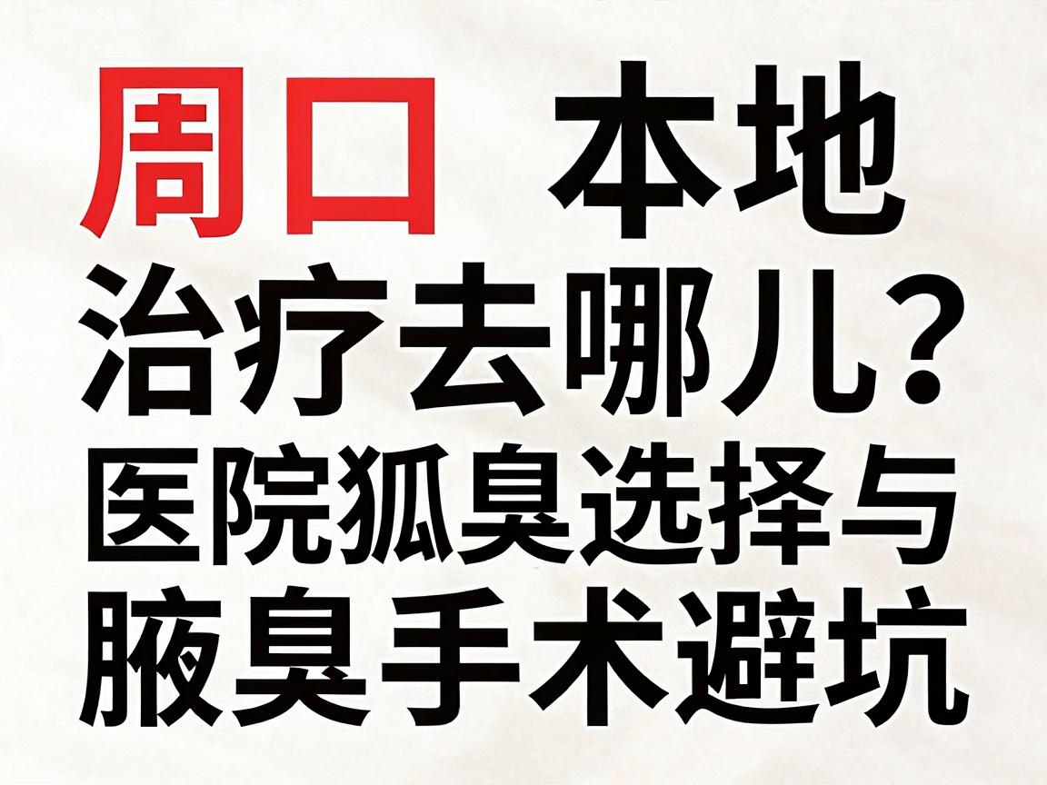 周口狐臭治疗去哪儿？周口本地医院选择与腋臭手术避坑指南