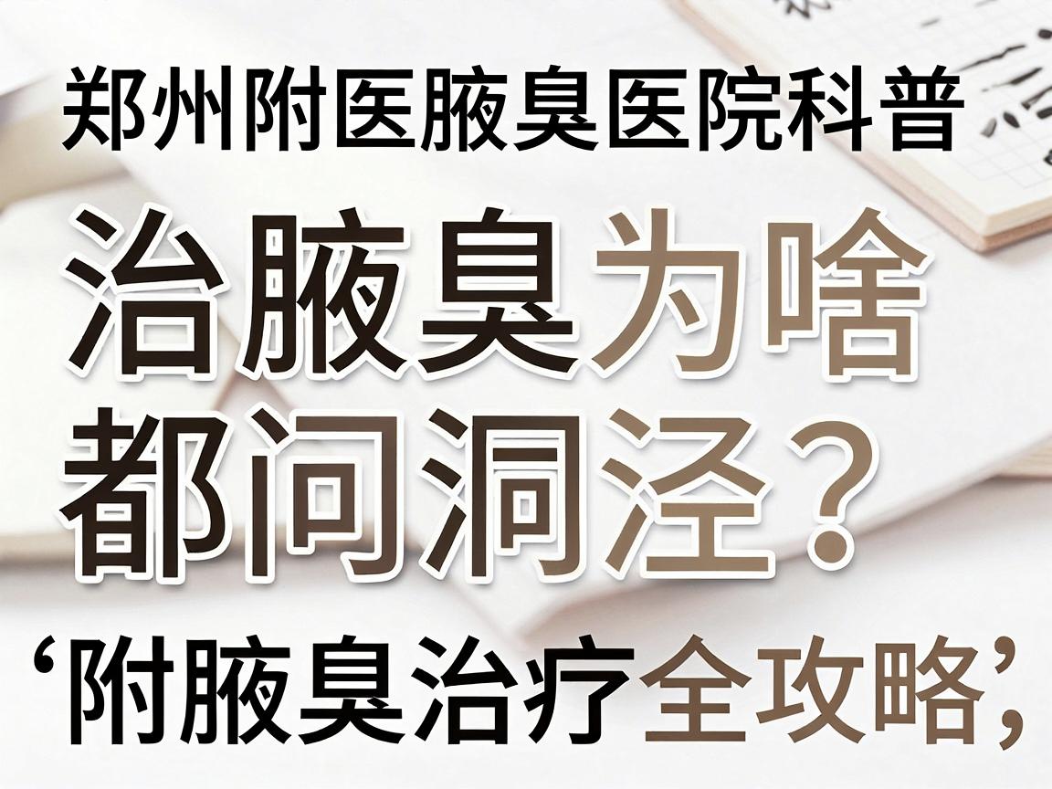 郑州附医腋臭医院科普,治腋臭为啥都问洞泾?看完这篇选医院不踩坑,附腋臭治疗全攻略 郑州附医腋臭医院科普,治腋臭为啥都问洞泾?看完这篇选医院不踩坑,附腋臭治疗全攻略