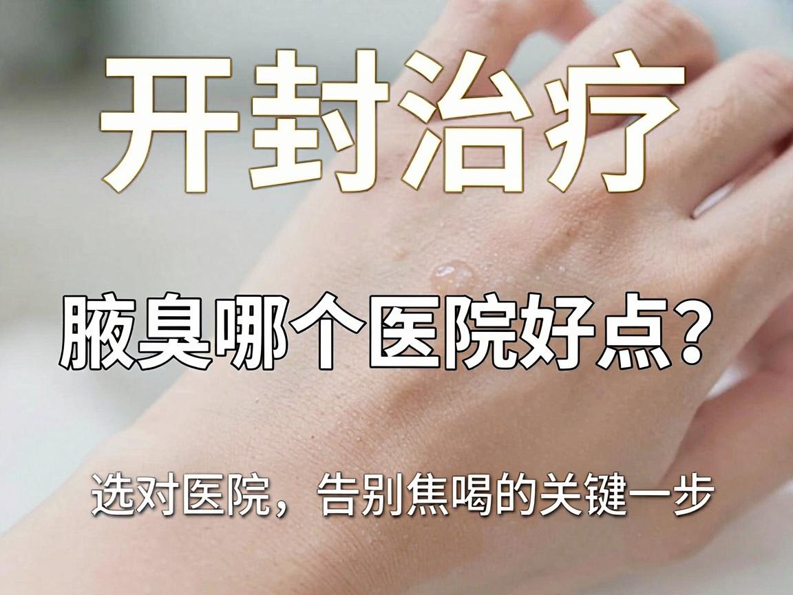 开封治疗腋臭哪个医院好点？选对医院，告别腋臭焦虑的关键一步