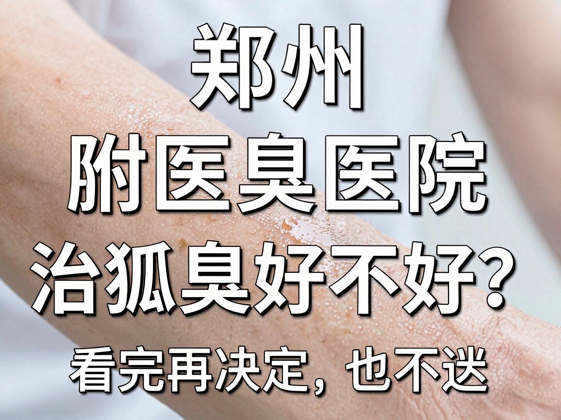 郑州附医腋臭医院治狐臭好不好？这份腋臭诊疗避坑指南，看完再决定也不迟